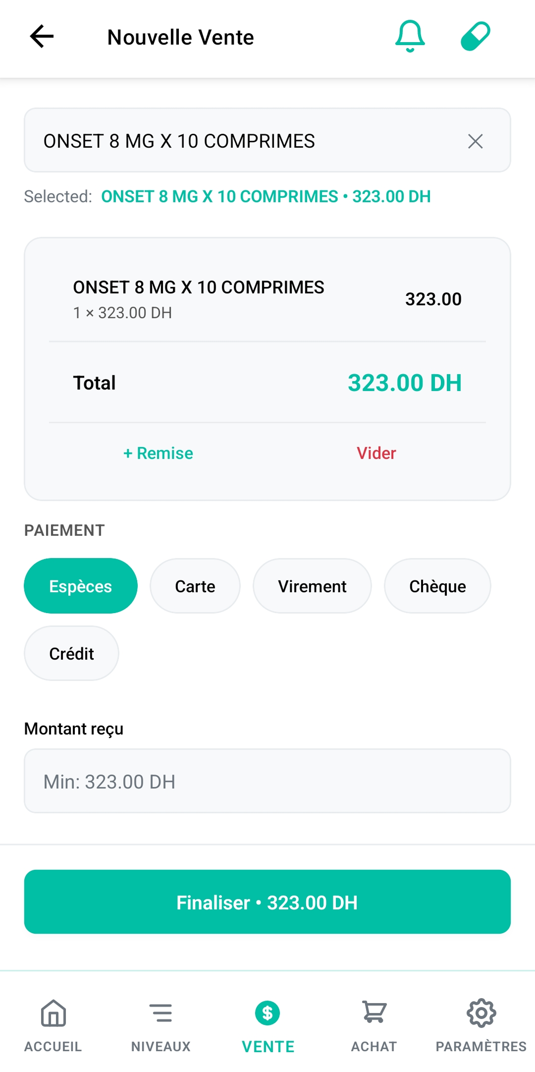 Application mobile Wellys - Accueil