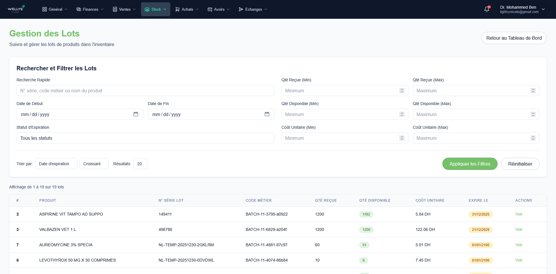 Gestion des utilisateurs